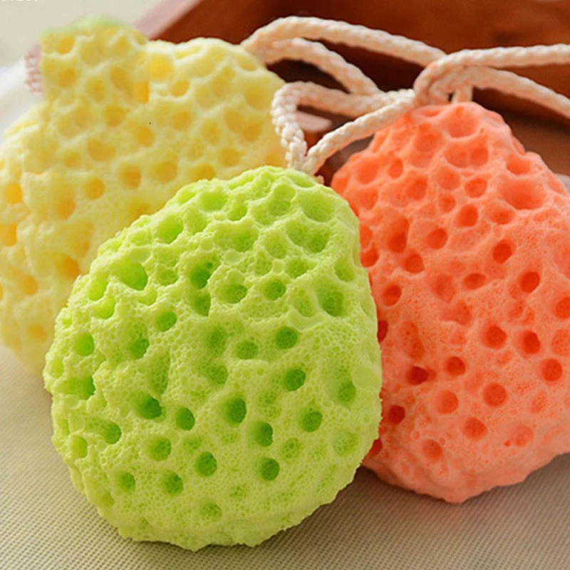 Baby Products For Bathing - 허니콤 샤워 스펀지 볼, 부드러운 메쉬
