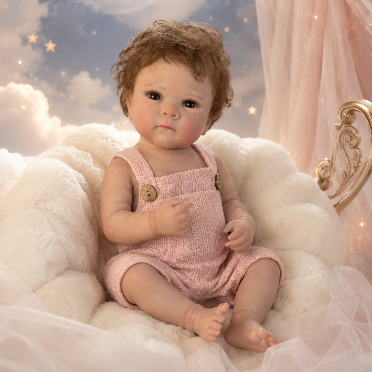 Baby Products Trending - 50CM 리본 베이비돌, 실제 신생아처럼 보이는