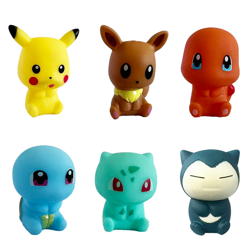 6Pcs 포켓몬 목욕 장난감 피카추 Bulbasaur  - Baby Products Useful 리뷰 및 가격