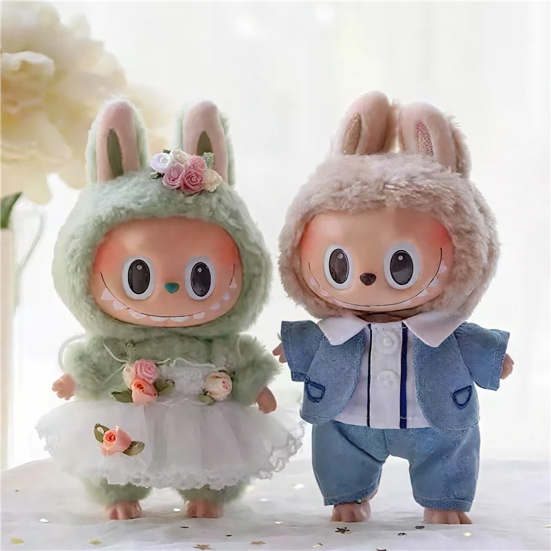15 17cm 라부부 인형 웨딩 연인 드레스 의상 쉬폰 - Baby Products Manufacturers 리뷰 및 가격