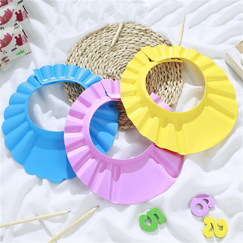 3 색 어린이 조정 가능한 안전 샴푸 샤워 캡 목욕 보 - Baby Products For Bathing 리뷰 및 가격