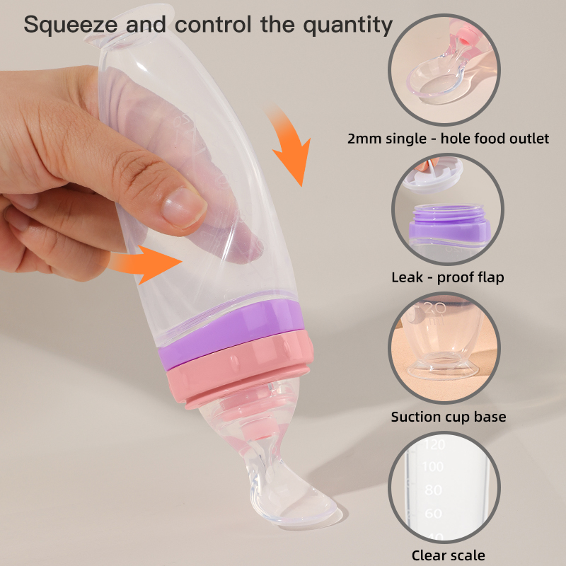 120ml/4온스 용량의 유아용 액체 실리콘 식품 펌프 - Baby Products Distributor 리뷰 및 가격