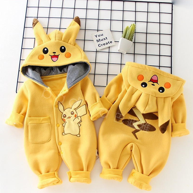 만화 포켓 몬스터 아기 잠옷 신생아 귀여운 겨울 긴팔  - Baby Products Useful 리뷰 및 가격