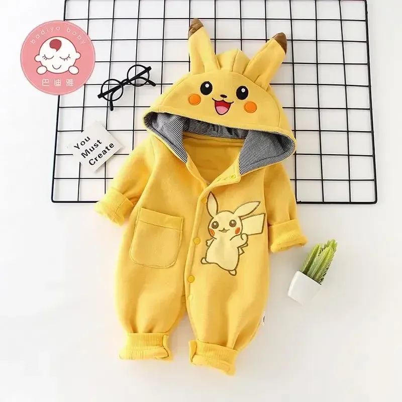 만화 포켓 몬스터 아기 잠옷 신생아 귀여운 겨울 긴팔  - Baby Products Useful 리뷰 및 가격