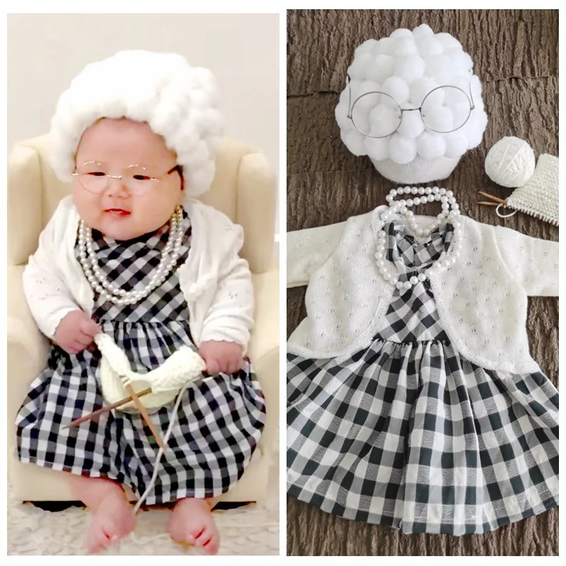 신생아 사진 소품 아기 소녀 할머니 복장 아기 소년 할 - Baby Products Useful 리뷰 및 가격