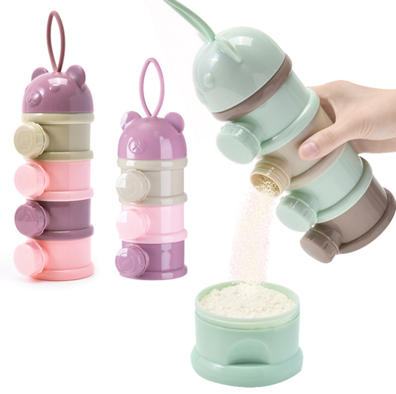저장 3/4 계층 휴대용 식품 용기 분말 우유 분말 카 - Baby Products Distributor 리뷰 및 가격