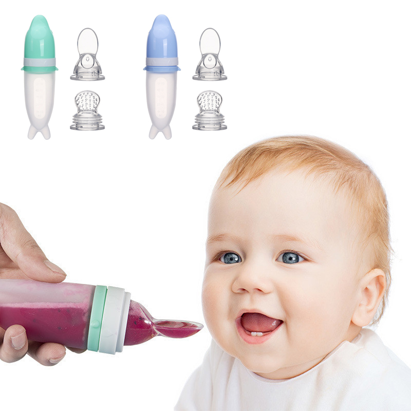 아기 먹이기용 실리콘 병과 스푼, 50ml 음식 분배  - Baby Products Distributor 리뷰 및 가격