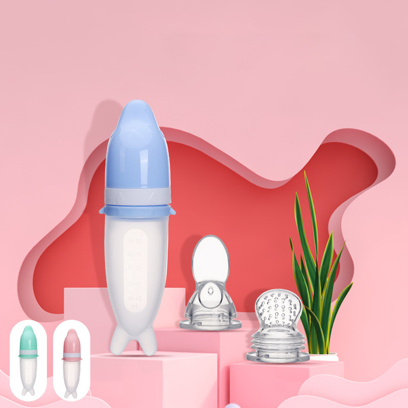 아기 먹이기용 실리콘 병과 스푼, 50ml 음식 분배  - Baby Products Distributor 리뷰 및 가격