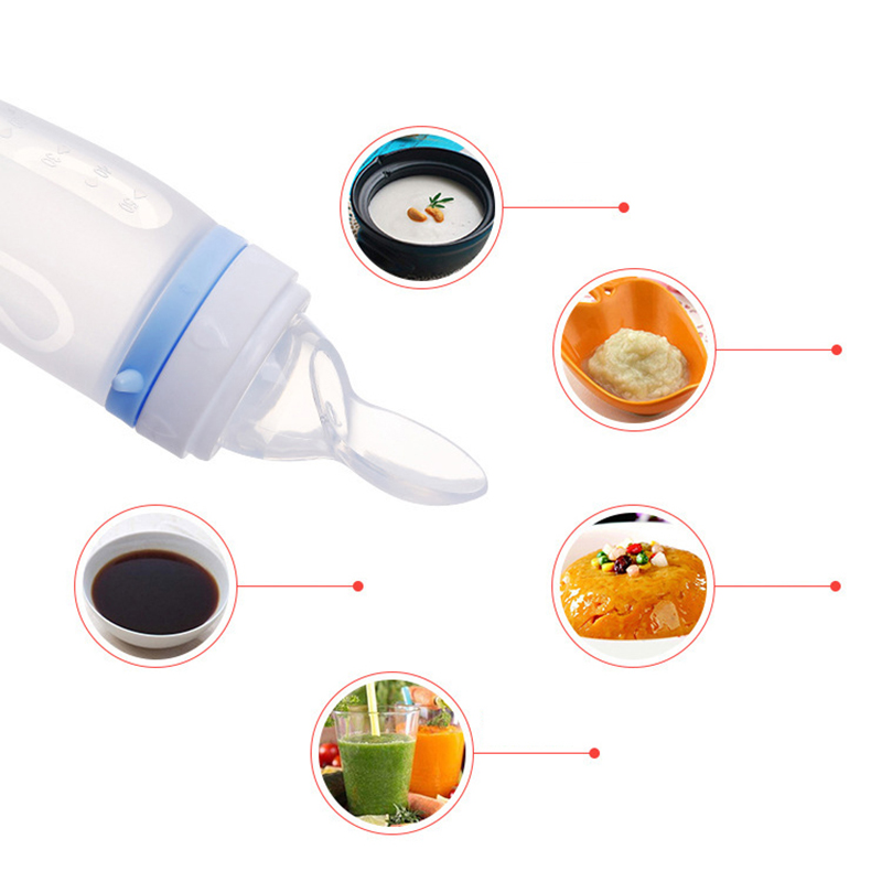 아기 먹이기용 실리콘 병과 스푼, 50ml 음식 분배  - Baby Products Distributor 리뷰 및 가격